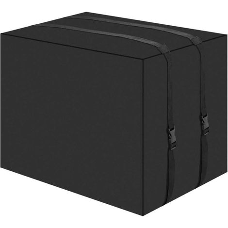 Housse de Climatiseur de Fenêtre avec Isolation 3 Couches Imperméable et Anti-Poussière Noir 43 x 33 x 30 cm (1/4)