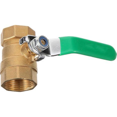 Vanne à bille en laiton pour coupure d'eau et de gaz avec valve renforcée (1/5)