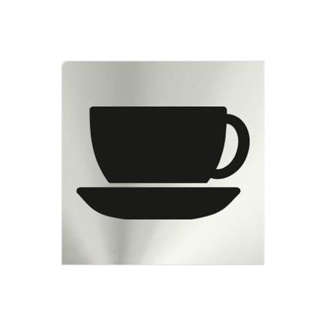 Señal 120X120Mm Inox Adh Cafeteria Rd727016 (1/2)