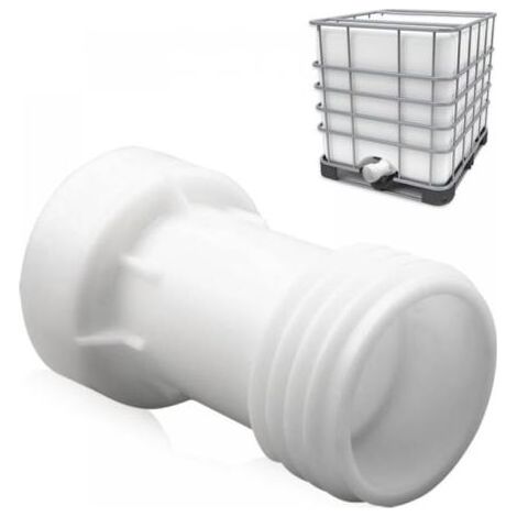 Adaptateur IBC S60x6 Joint Extension 60mm Réservoir Vanne 1000L Plastique Gros Filetage Droit S60x6 Conteneur IBC Accessoires Connexion Réservoir (1/5)