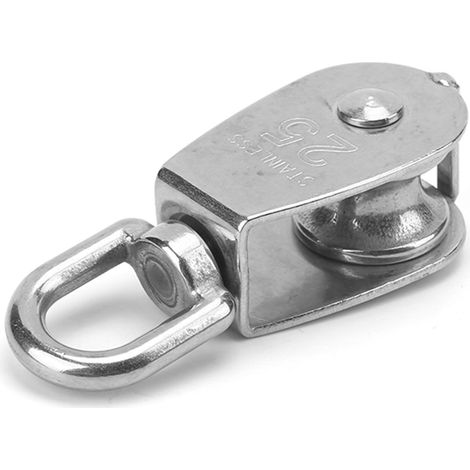 Poulie simple universelle en acier inoxydable 316, outil de suspension pivotant pour bateaux et navires (1/5)