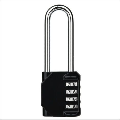 Heavy Duty Combination Padlock - Weatherproof Padlock, Resettable Lock, 2.5 Inch 4-Digit Zinc Alloy Shackle (1/5)