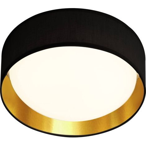 Searchlight Gianna - Plafonnier LED intégré à 1 lumière blanc, noir, or