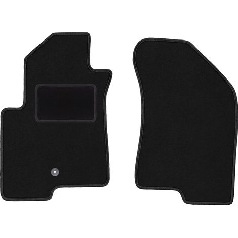 Alfombrillas delanteras negras para Jeep Compass MK49 SUV (2007-2017)
