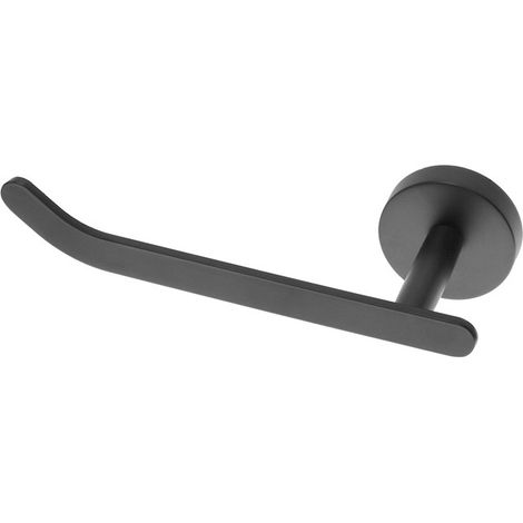 Porta rotolo carta igienica a muro in acciaio nero opaco Chic Black (1/3)