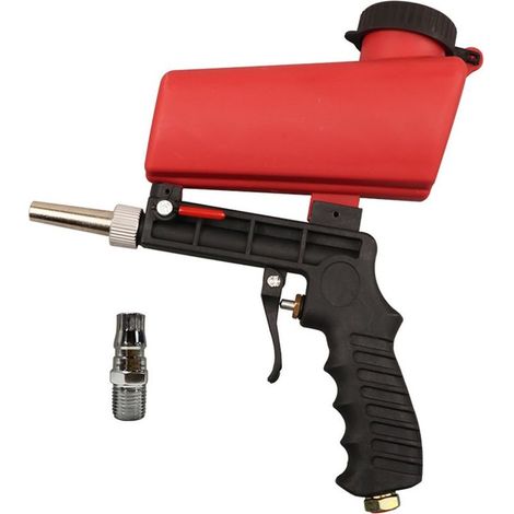 Kit de sablage portatif à alimentation par gravité de 90 PSI pour éliminer la peinture de surface, la rouille, les taches et la saleté. (1/4)