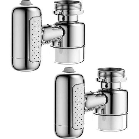 Kitchen tap filter, multi-function tap, limescale filter, extension for washbasin tap - 360° rotation (1/5)