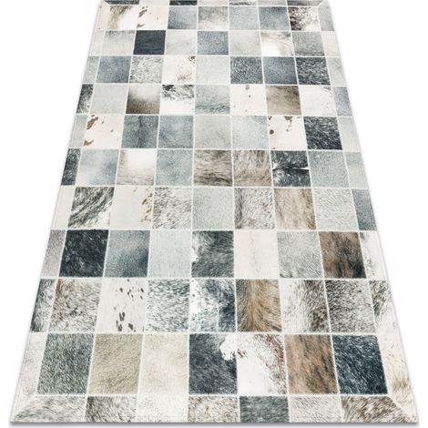 Carpet PATCHWORK 21716 beige - Cowhide beige 120x170 cm