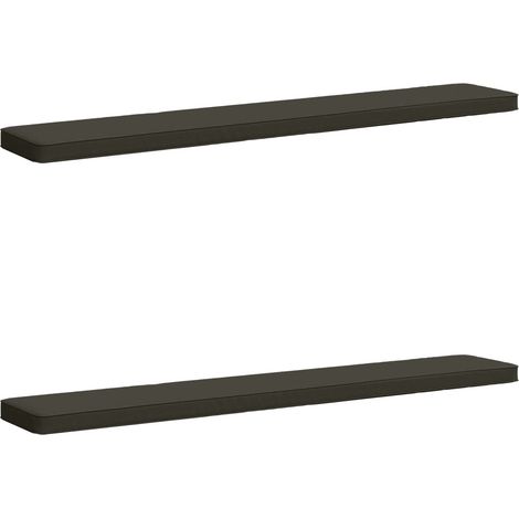 2-Piece Bench Cushions VUGHT 2 pcs 100% Polyester Anthracite vidaXL