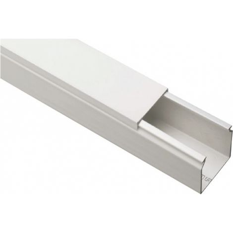 Canale Portacavi Dim. 80X60 Bianco (2Mt) (Elettrocanali Cod. Eccp8060B)