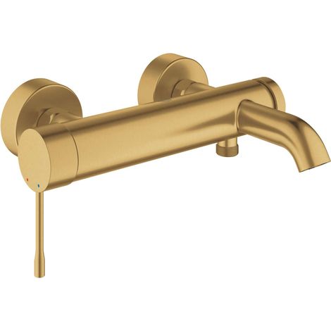Mitigeur de baignoire mural avec levier métallique – Finition GROHE StarLight – Cartouche céramique 35 mm – Inverseur automatique bain/douche – 33624GN1 (1/5)