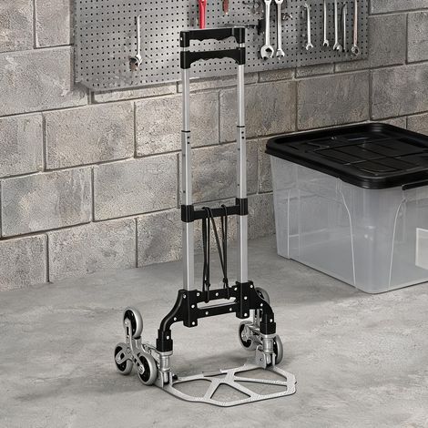 Diable escamotable 6 roues pliage auto aluminium 70 kg (1/5)