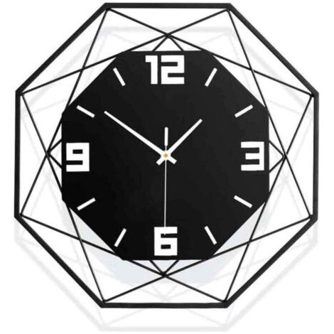 Geräuschlose Wanduhr 30 cm, 3D-Design – mit dekorativem Pendel – Originalmodell
