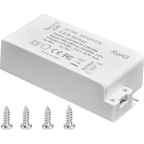 Alimentation LED 30W 24V DC 1.25A Transformateur à Tension Constante pour Éclairage Professionnel AC 100‑240V (1/5)