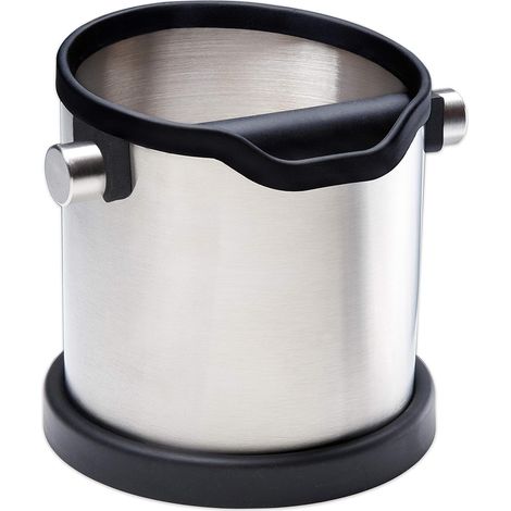 Kaelt - Boîte de table basse en acier inoxydable Récipient de collecte de marc de café Contour en silicone et en caoutchouc (1/5)