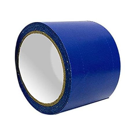 Ruban de réparation pour bâche de camion, 8 cm x 5 m, autocollant pour réparation de bâche de camion, tissu imperméable, auvent, tente (bleu) (1/5)