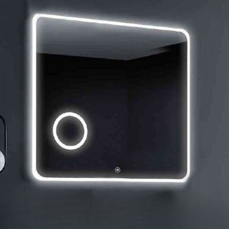 Specchio da bagno con illuminazione LED anti appannamento 80x80 cm - Padyl