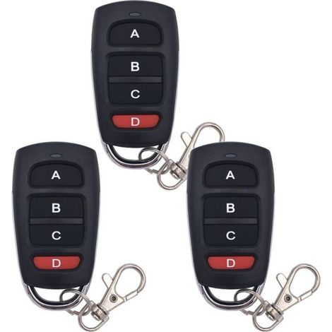 3 pièces télécommande de porte de garage clonage télécommande 433 mhz télécommande universelle sans fil porte-clés Duplicateur (1/5)