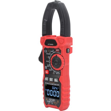 Pince ampèremétrique numérique HT208D, testeur de tension et courant AC/DC, multimètre NCV 6000 comptages (1/5)