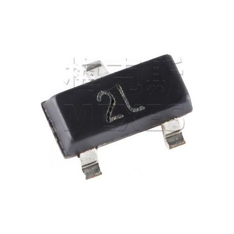 Transistor à montage en surface Changdian/Changjing MMBT5401, sérigraphié 2L, botier SOT-23, transistor PNP, 600 mA, composant électronique sur puce, 5 unités, emballé et expédié.