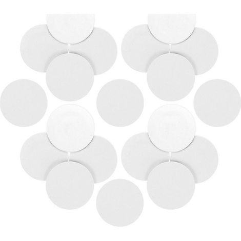 20 étiquettes NFC NTAG215 vierges, rondes, sans contact, à puce intégrée (blanches)-2.50X2.50X0.08CM-White (1/4)