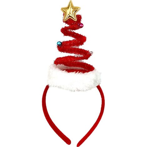Bandeau de Noël printanier, bonnet sapin de Noël, bandeau Père Noël// (1/4)