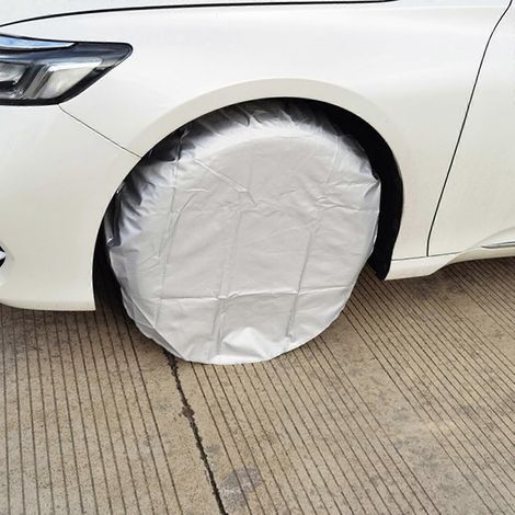 Housse de protection pour roue de secours de voiture, imperméable et anti-poussière, lot de 4, universelle - B (1/4)