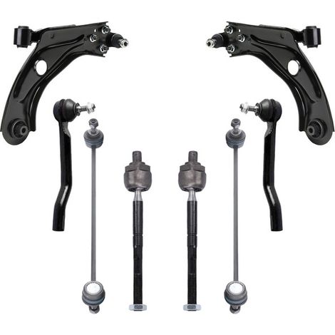 KIT BRACCIO OSCILLANTE 8 PEZZI COMPATIBILE CON PEUGEOT 308 III (FB, FH, FP, F3, FM) / Kit Sospensione Completo OE/OEM / Bracci Oscillanti + Testine Sterzo / Sostituzione Diretta OEM