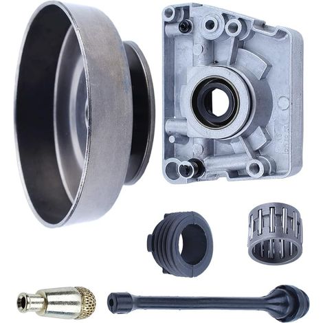Kit de tambour d'embrayage droit de ligne de pompe à huile 3/8" X7T pour Jonsered 625,625Ii,630,630 Super,670,670 Champ tronçonneuse, 503650901 (1/5)