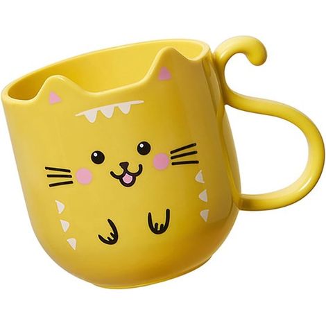 Porte-brosse à dents et gobelet à bain de bouche en forme de chaton mignon - Pour enfants et adultes (1/5)