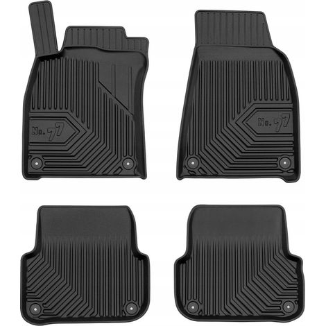 Tapis de sol en caoutchouc Audi A6 C6 2004-2006, canaux 77 (1/5)