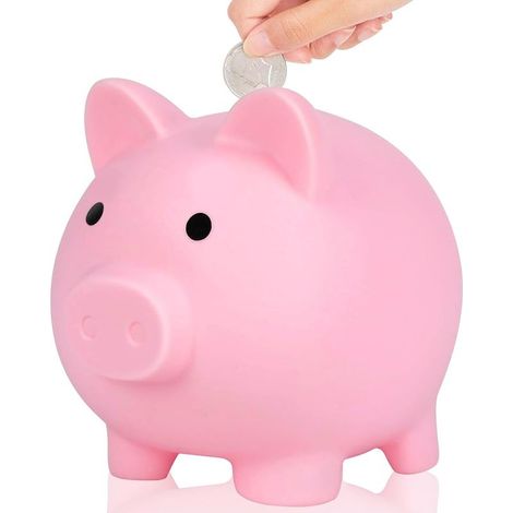 Tirelire Cochon, Piggy pièce de Monnaie Tirelire pour Incassable, Pièces de Petite Monnaie, Accessoires Mignons (1/5)