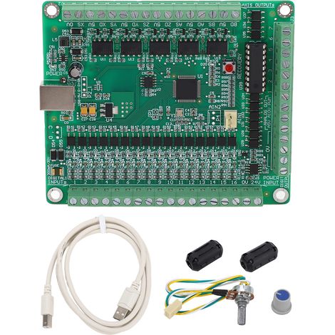 Carte de mouvement USB 500KHZ CNC, carte de dérivation à 5 Axes, commandes pas à pas, DC12-24V (1/5)