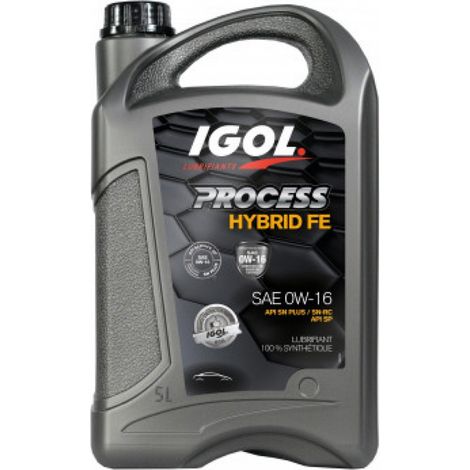 Huile moteur PROCESS HYBRID FE 0W-16 5L IGOL
