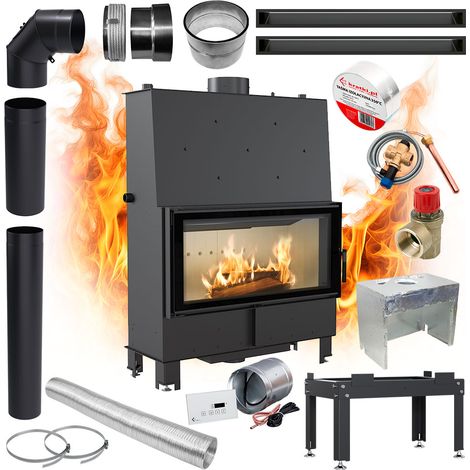 Einsatz Kamin Wassermantel KRATKI LUCY 20kW Ø200 Eco Recuperation SET (1/5)