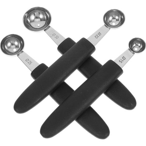 Eiskugelportionierer, vielseitiges Küchenutensil aus Edelstahl, 4 Stück (1/5)