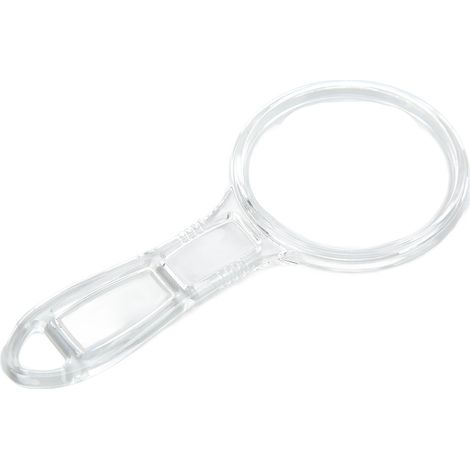 Mini-Transparentlupe, kompakt, tragbar, robust, klare Sicht, für drinnen und draußen, praktisches Taschenaccessoire (1/5)