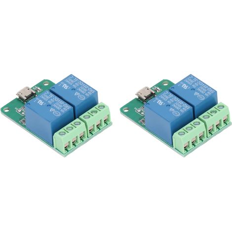 2 x 2-Kanal 5V Plug-and-Play USB PC intelligente elektrische Relaismodule (1/5)