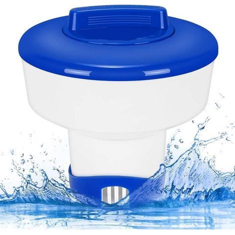 Floating Pool Chlorine Dispenser, 7-Inch Chlorine Diffuser, Large Chlorine Float Feeder (1/4)