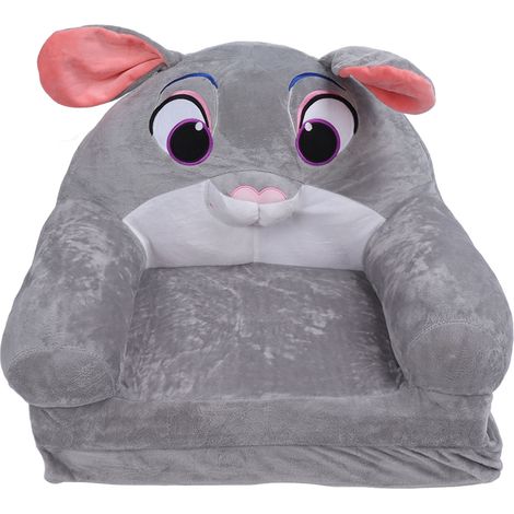 Eosnow Faltbare Kindersofa süße Cartoon weiche Kinder Klappbett Couch mit Armlehnen für Schlafzimmer Spielzimmer Kaninchen 2 Schichten