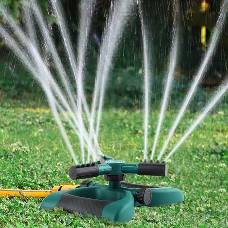 360 Degree Rotating Garden Sprinkler 3 Arm Green (1/5)
