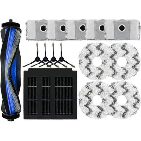 Ersatzzubehörset für Debot T50 PRO, bestehend aus einer rotierenden Hauptbürste, einem HEPA-Filter, einem Reinigungstuch und einem Staubbeutel. (1/5)