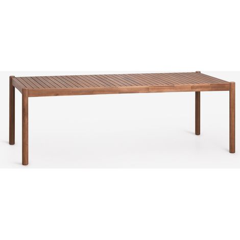 SKLUM Rechteckiger Gartentisch aus Akazienholz Karvia 220 x 100 cm Akazie Braun