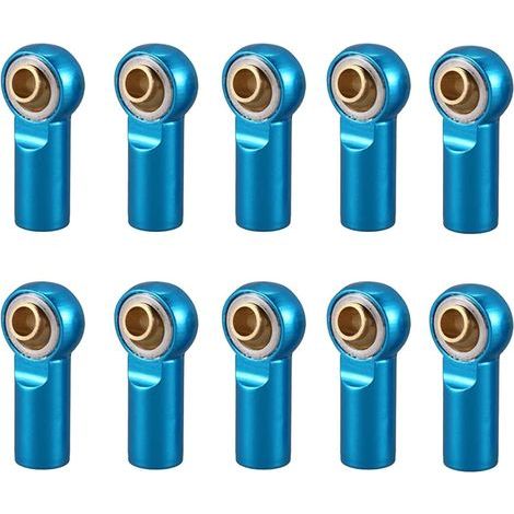 10 Pieces M3 Ball Joint End Ball Joint Link Ball Joint Support for 1/10 Climbing Car TRX4 D90 SCX10 Truck Buggy Crawler (1/5)