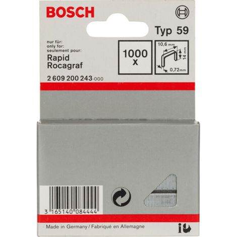 Bosch Feindrahtklammer Typ 59 10,6 x 0,72 x 14 mm