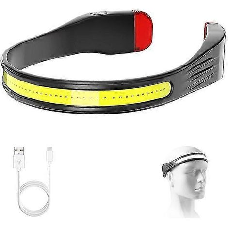 Lampe LED rechargeable avec faisceau large de 230 W et feu arrière rouge (1/5)