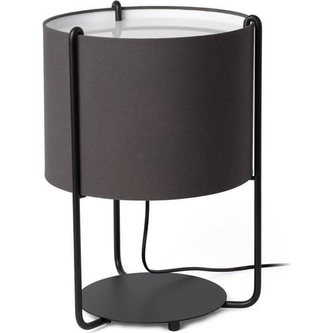 Faro DRUM - Tischlampen Zylindrische Tischlampe Grau, E27 (1/5)
