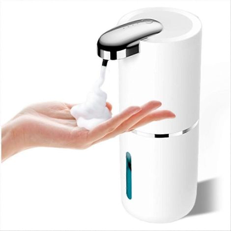 Automatischer Seifenspender 380 ml, berührungsloser Flüssigseifenspender, USB-wiederaufladbarer Schaumseifenspender für Badezimmer A (1/5)