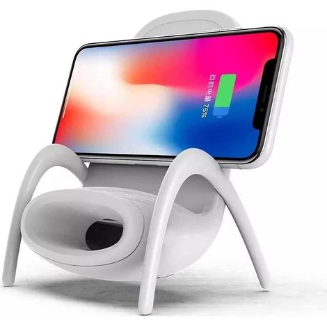 Portable Mini Chaise Chargeur Sans Fil Support de Téléphone de Bureau Chargeur Sans Fil 10w Charge Rapide Cadeau Spécial (1/2)