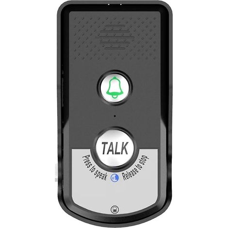 Interphone de porte sans fil 2,4 GHz longue portée avec émetteur et récepteur audio bidirectionnel pour hôpital (1/5)
